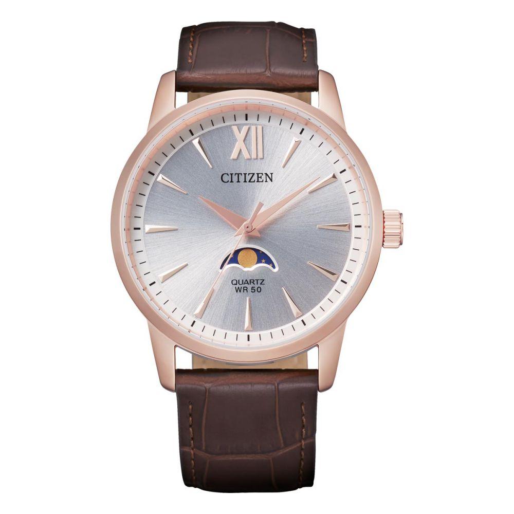 Citizen Brown Leather Men's Watch - AK5003-05A