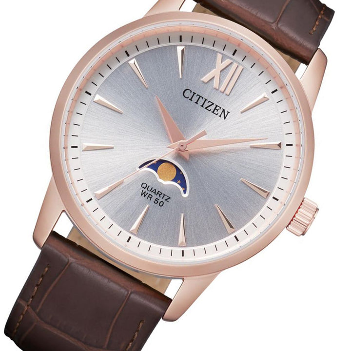 Citizen Brown Leather Men's Watch - AK5003-05A