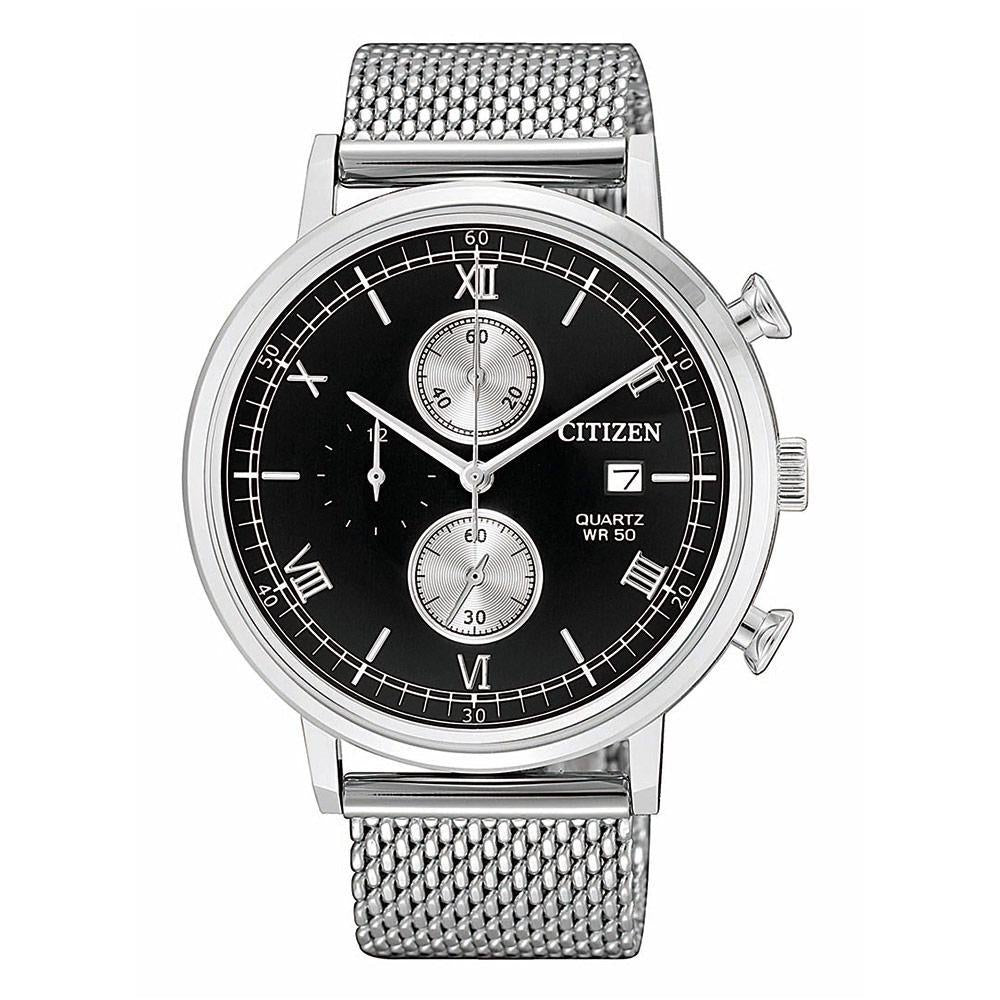 Citizen Silver Mesh Men's Chrono Watch - AN3610-80E