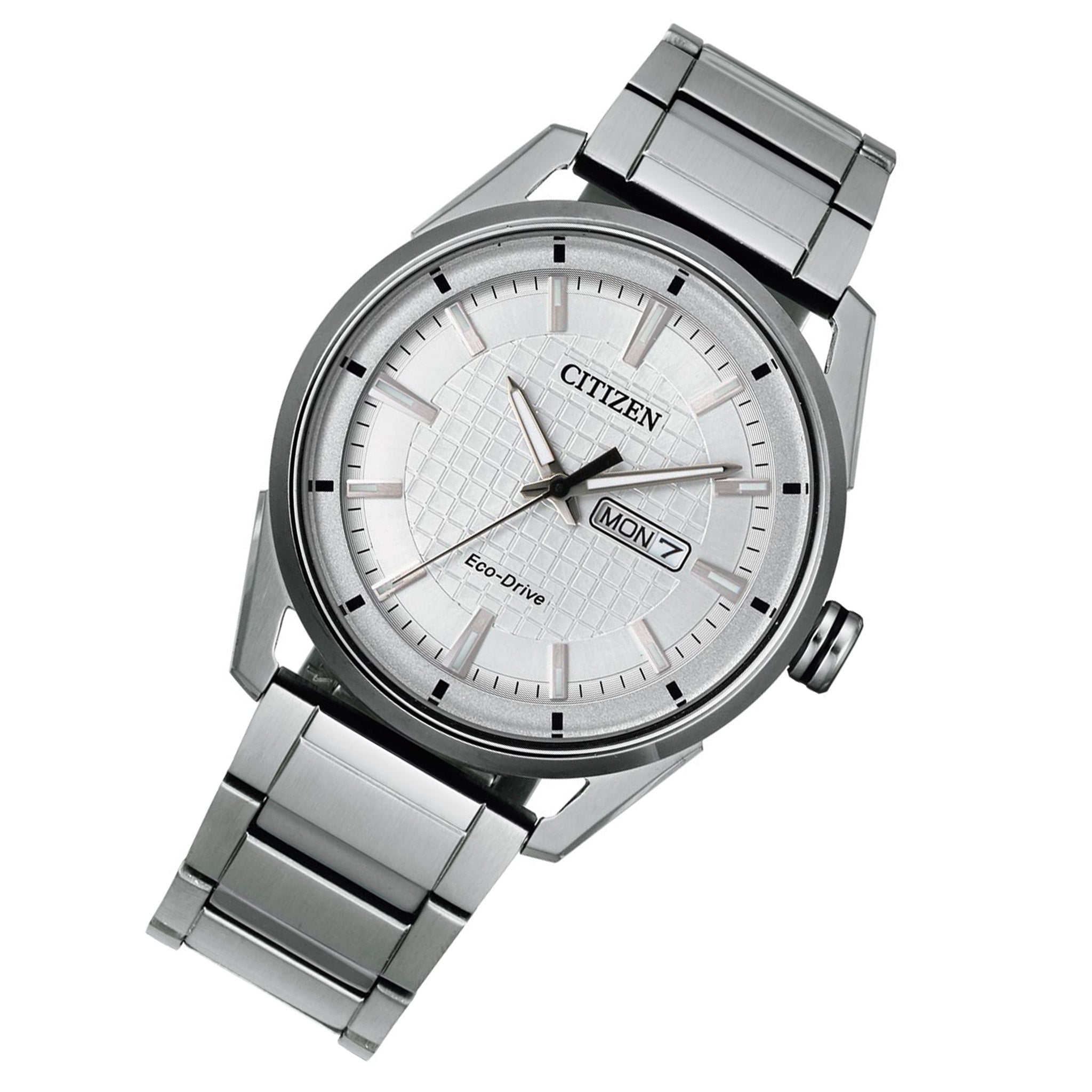 Citizen Silver Steel Eco-Drive Solar Men's Watch - AW0080-57A