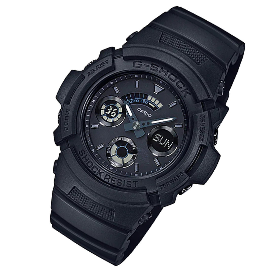 Casio G-SHOCK Black Resin Analog-Digital Men's Watch - AW591BB-1A