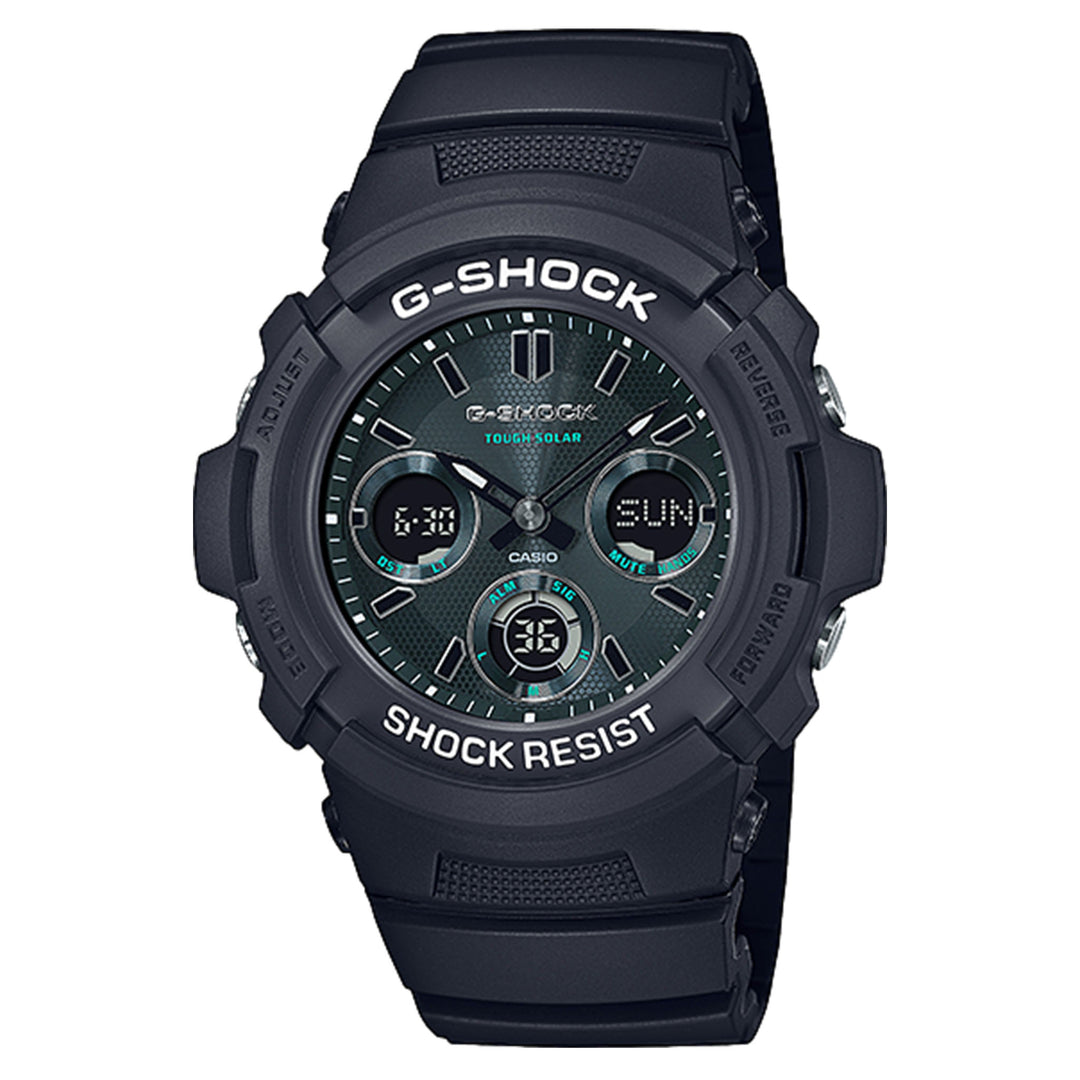 Casio G-SHOCK Midnight Green Analog-Digital Solar Men's Watch - AWRM100SMG-1A