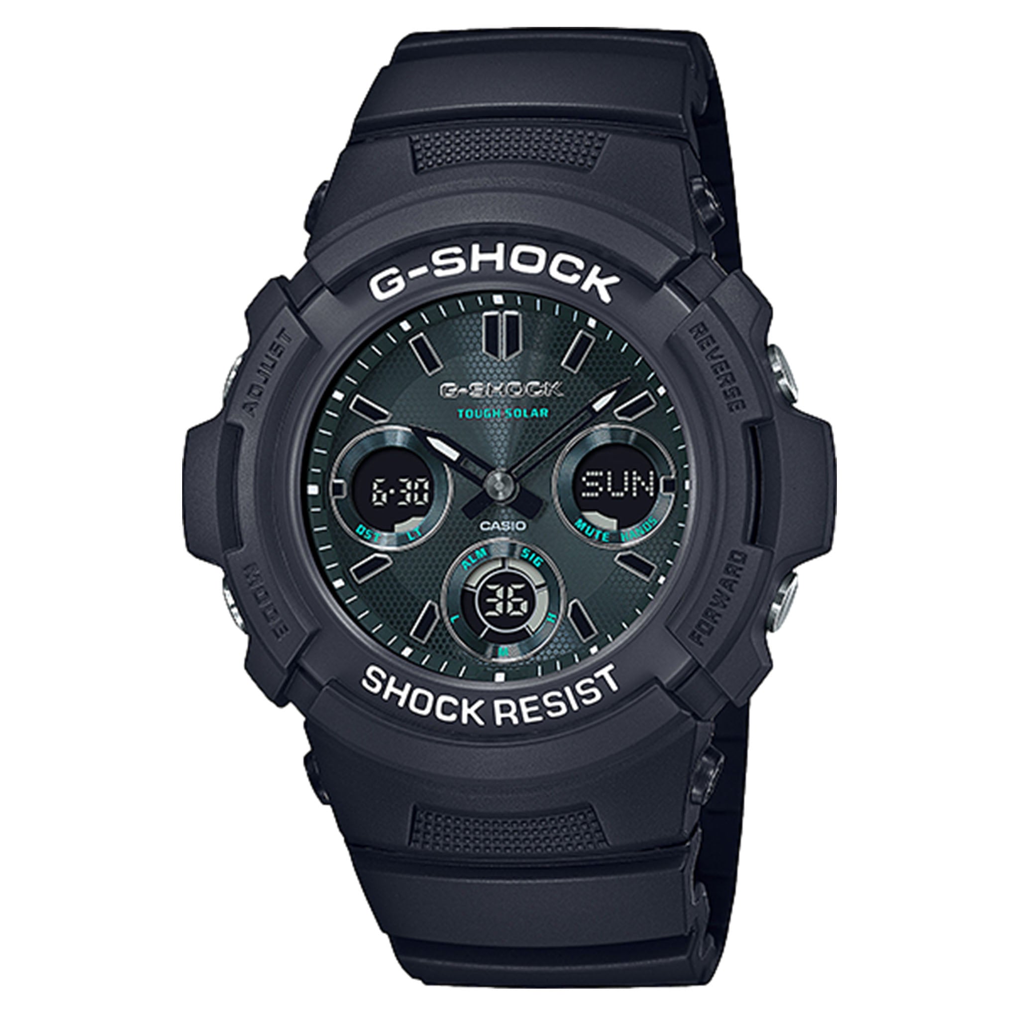 Casio G-SHOCK Midnight Green Analog-Digital Solar Men's Watch - AWRM100SMG-1A
