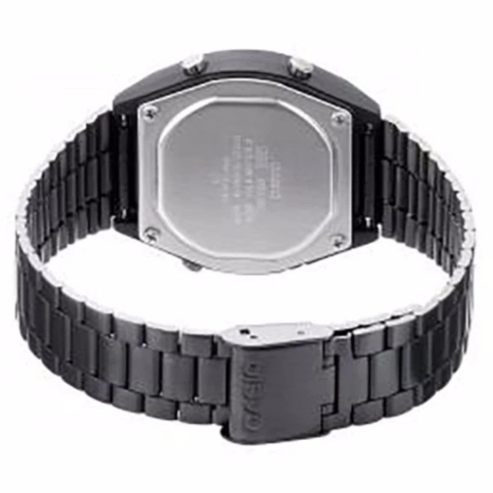 Casio Classic Black Stainless Steel Alarm Unisex Watch - B640WB-1B