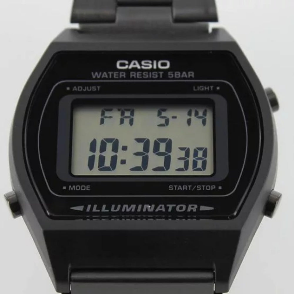 Casio Vintage Black Steel Digital Women's Watch - B640WB-1A
