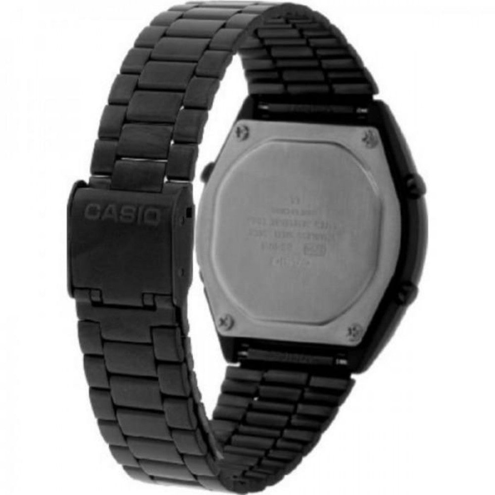 Casio Classic Black Stainless Steel Alarm Unisex Watch - B640WB-1B