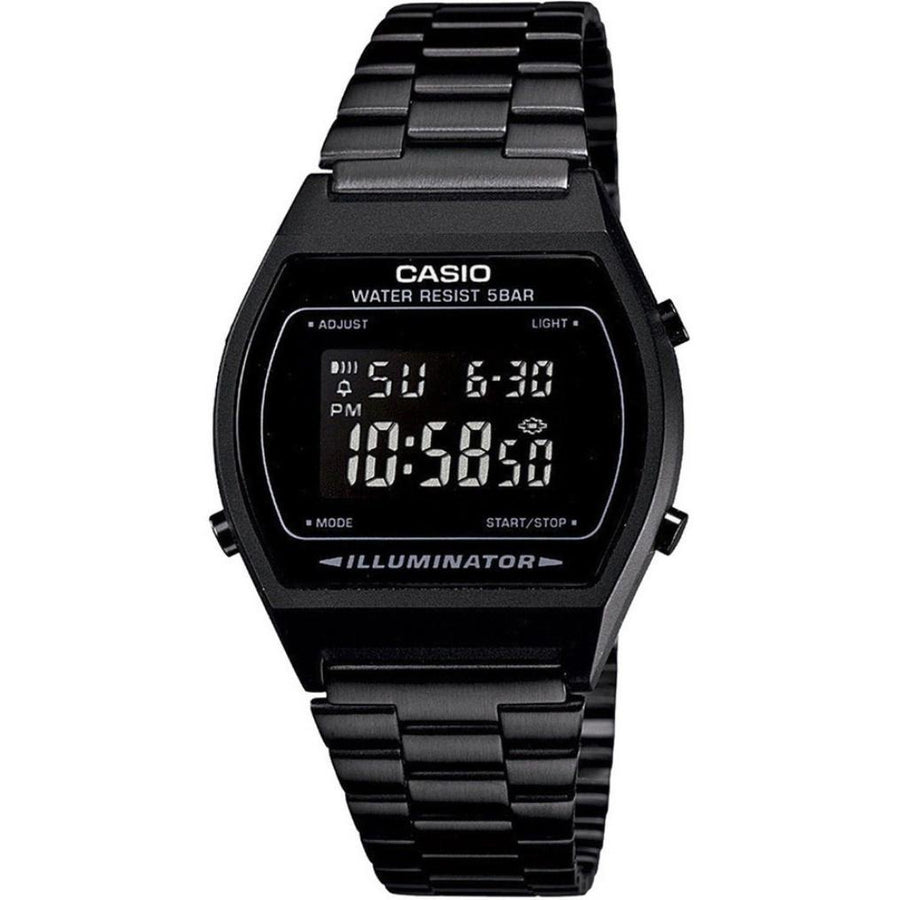 Casio Classic Black Stainless Steel Alarm Watch - B640WB-1B