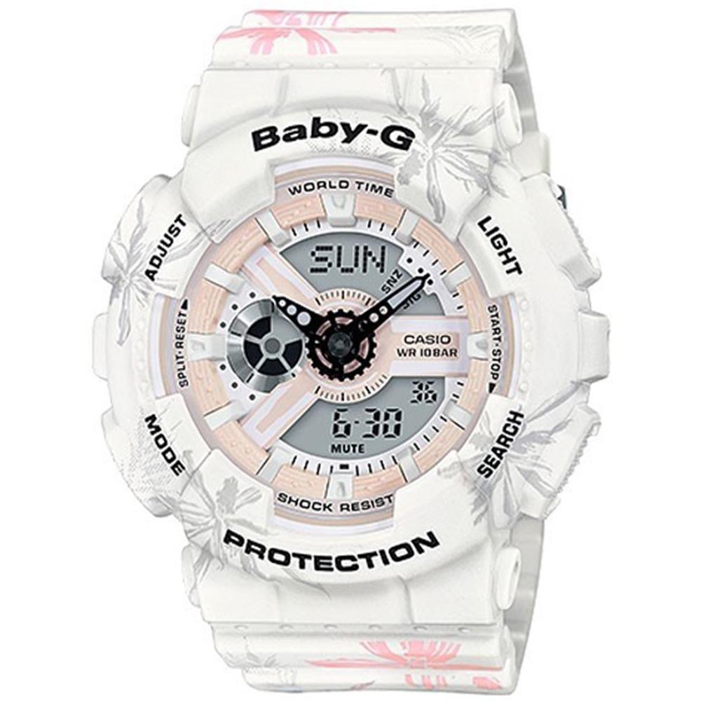Casio Baby G Ladies Floral Digital Watch - BA110CF-7A