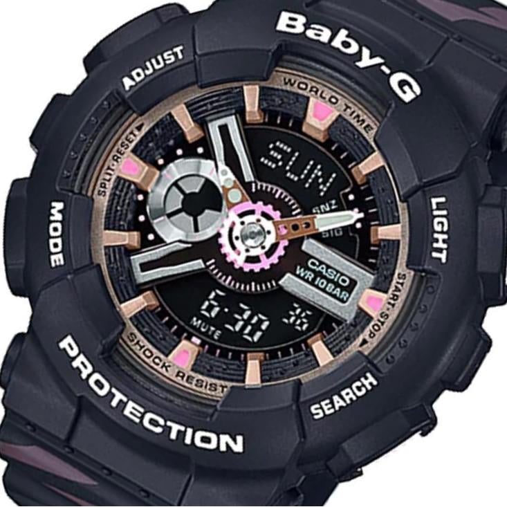 Casio BABY-G Women's Black Digital Watch - BA110CH-1A
