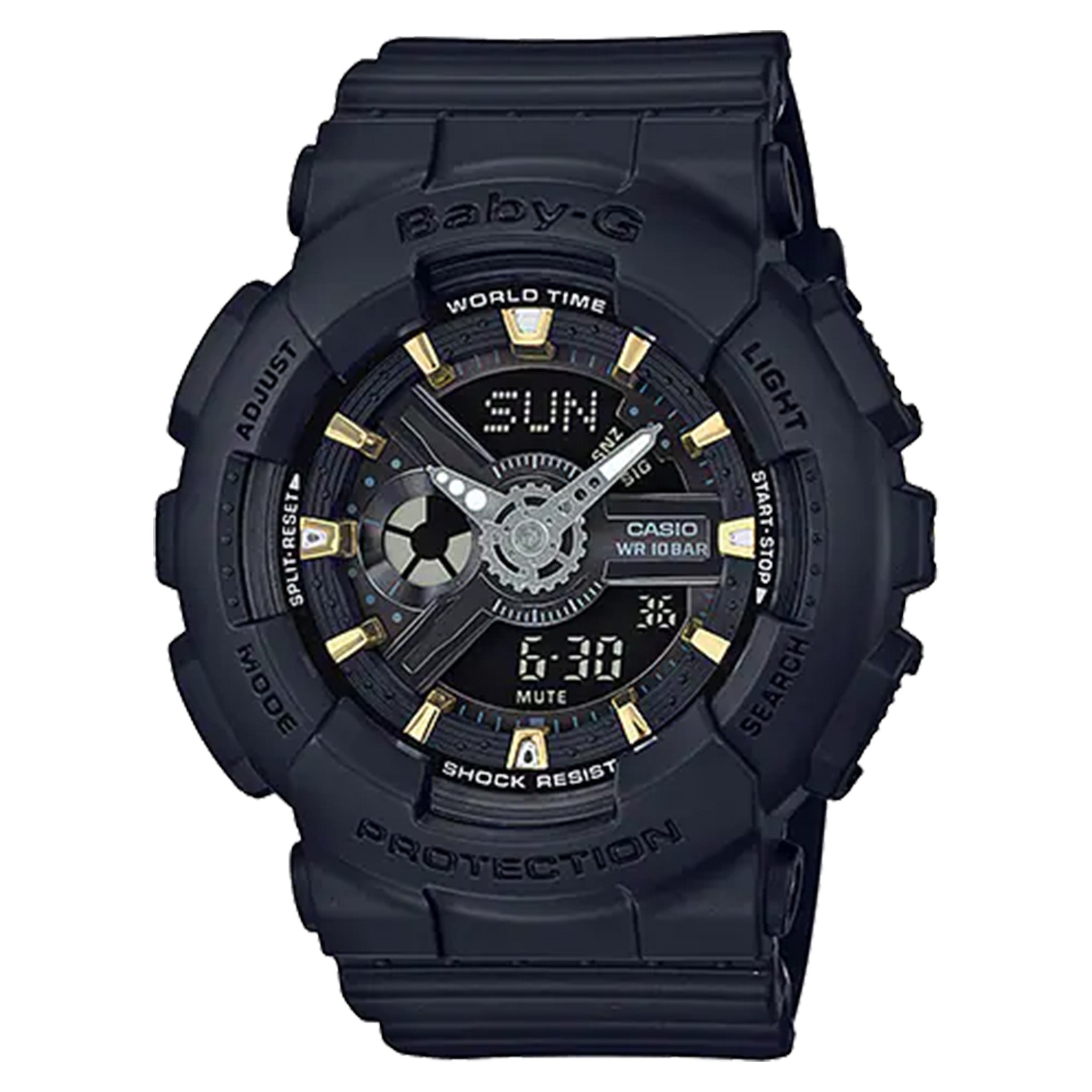 Casio BABY-G Black Resin Analogue-Digital Women's Watch - BA110GA-1A