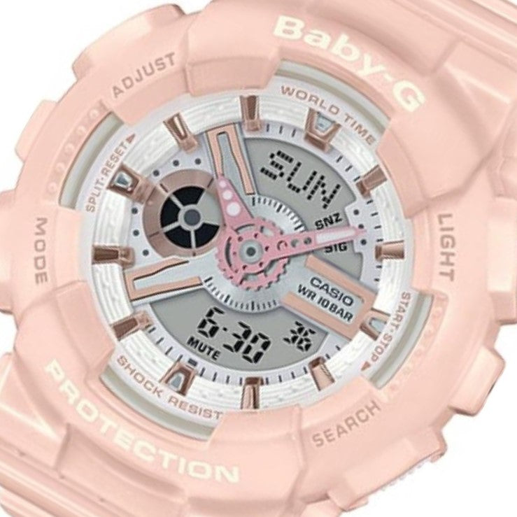 Casio BABY-G Pastel Pink Ladies Watch - BA110RG-4A
