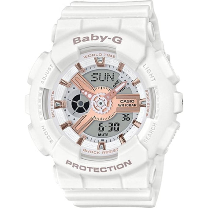 Casio Baby-G White Ladies Watch - BA110RG-7A