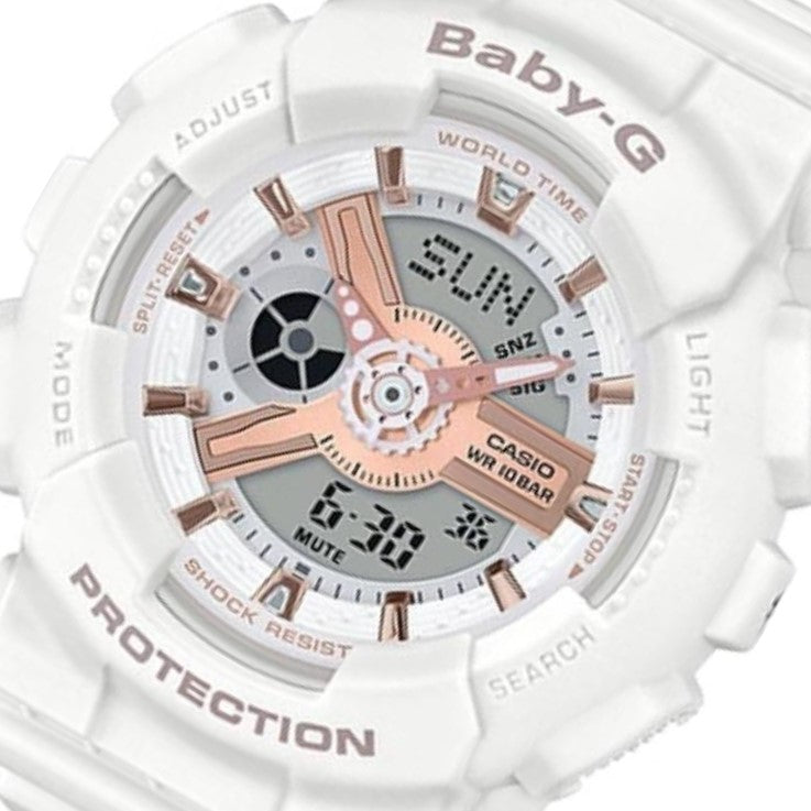 Casio BABY-G White Ladies Watch - BA110RG-7A