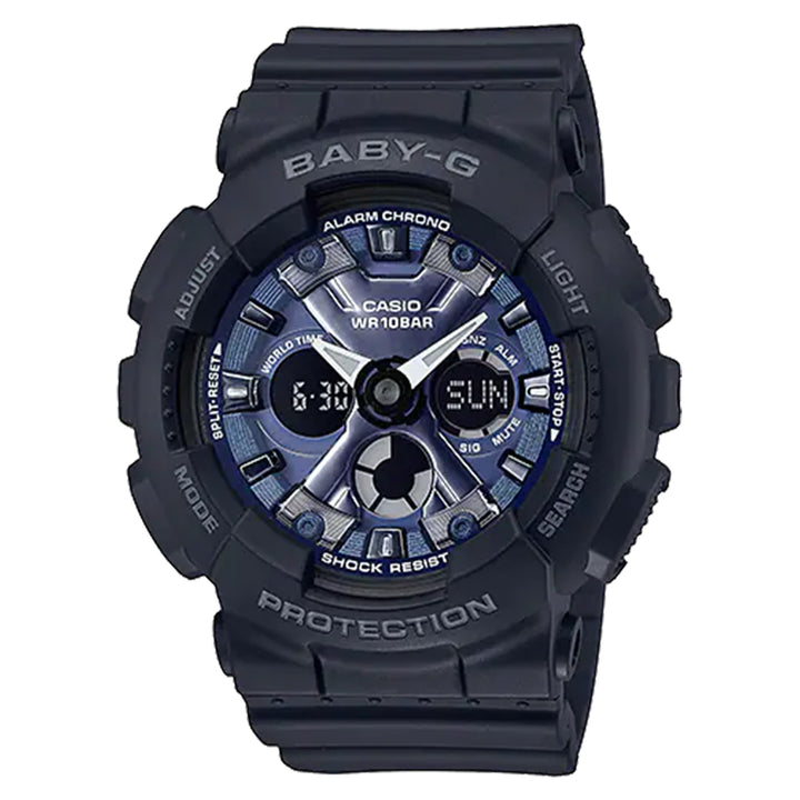 Casio BABY-G Black Resin Blue Dial Analogue-Digital Women's Watch - BA130-1A2