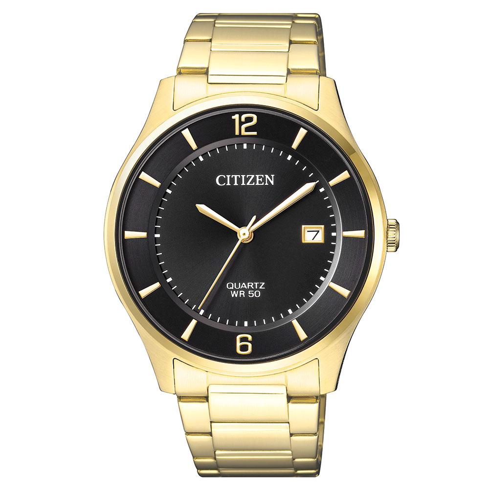 Citizen Gents Yellow & Gold Stainless Steel Quartz Watch - BD0043-83E