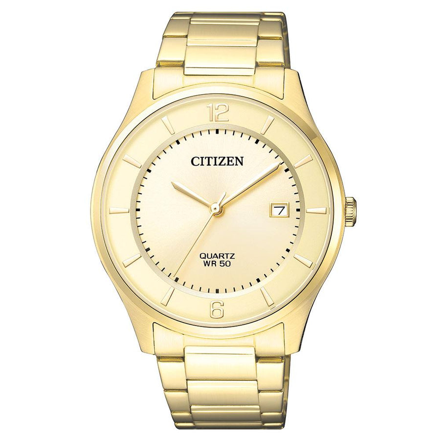 Citizen Gents Yellow & Gold Stainless Steel Quartz Watch - BD0043-83P