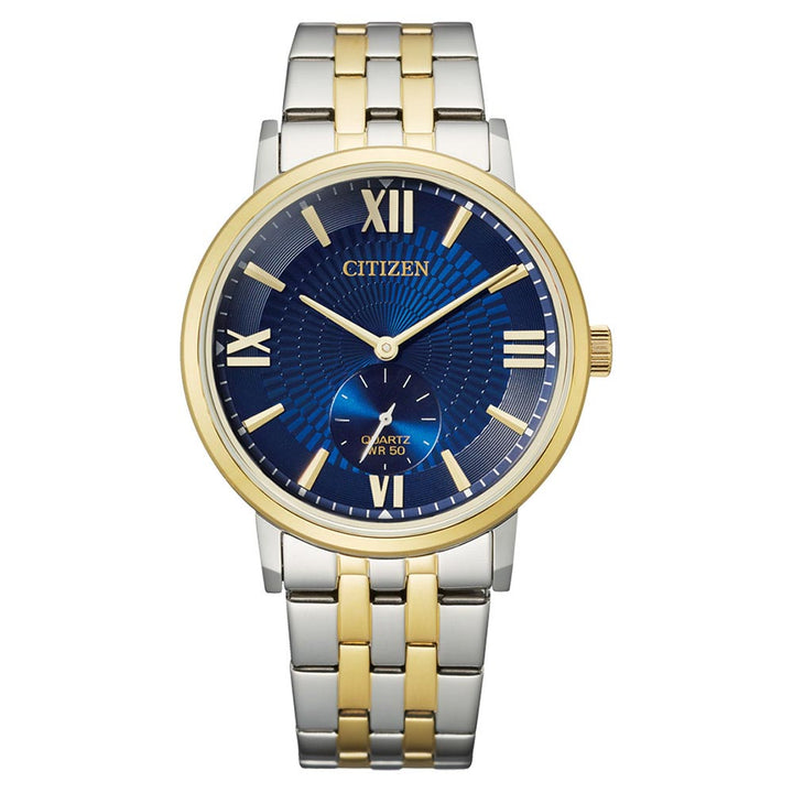 Citizen Two-Tone Stainless Steel Blue Dial Men's Watch - BE9176-76L