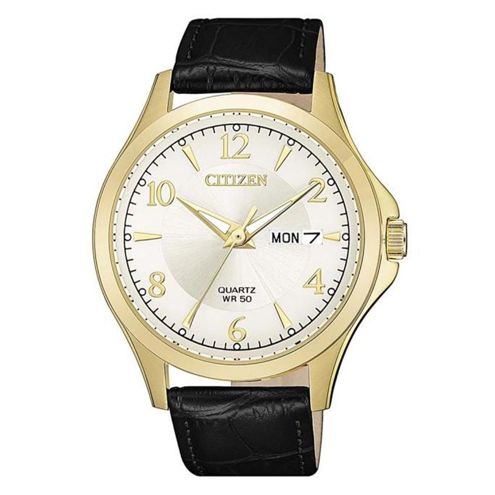 Citizen Classic Black Leather Men's Watch - Bf2003-25A