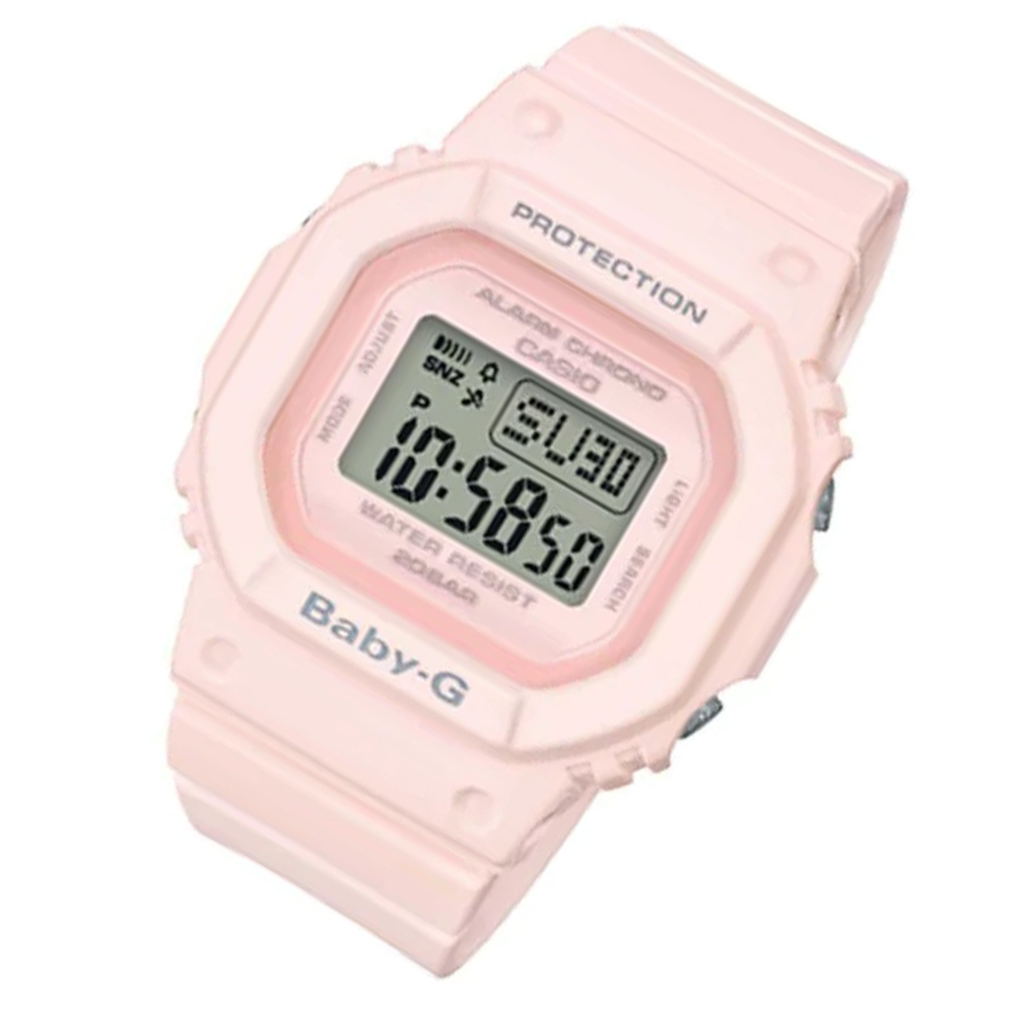 Casio BABY-G Pastel Pink Resin Analogue-Digital Women's Watch - BGD560-4D