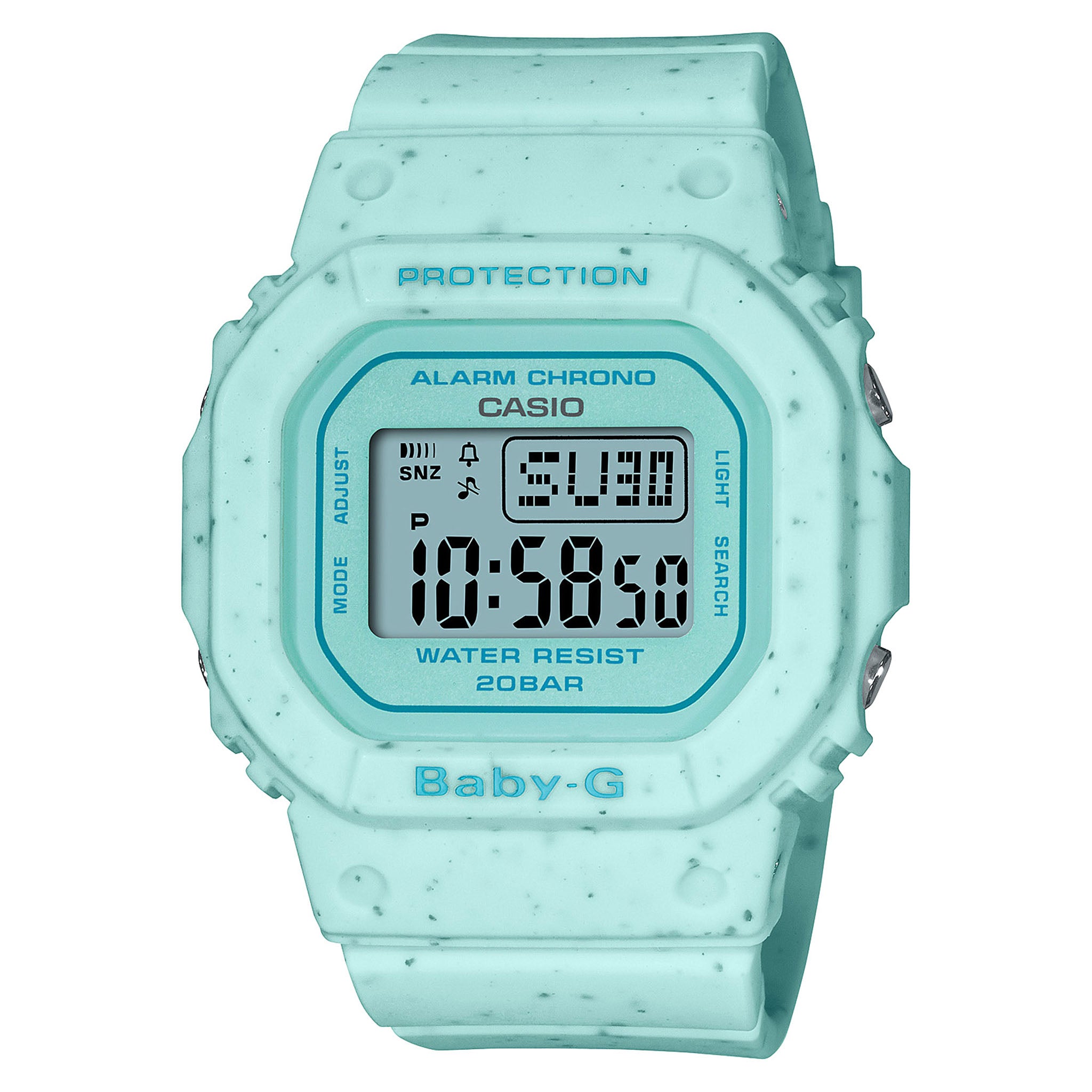 Casio BABY-G Mint Green Resin Band Digital Women's Watch - BGD560CR-2D