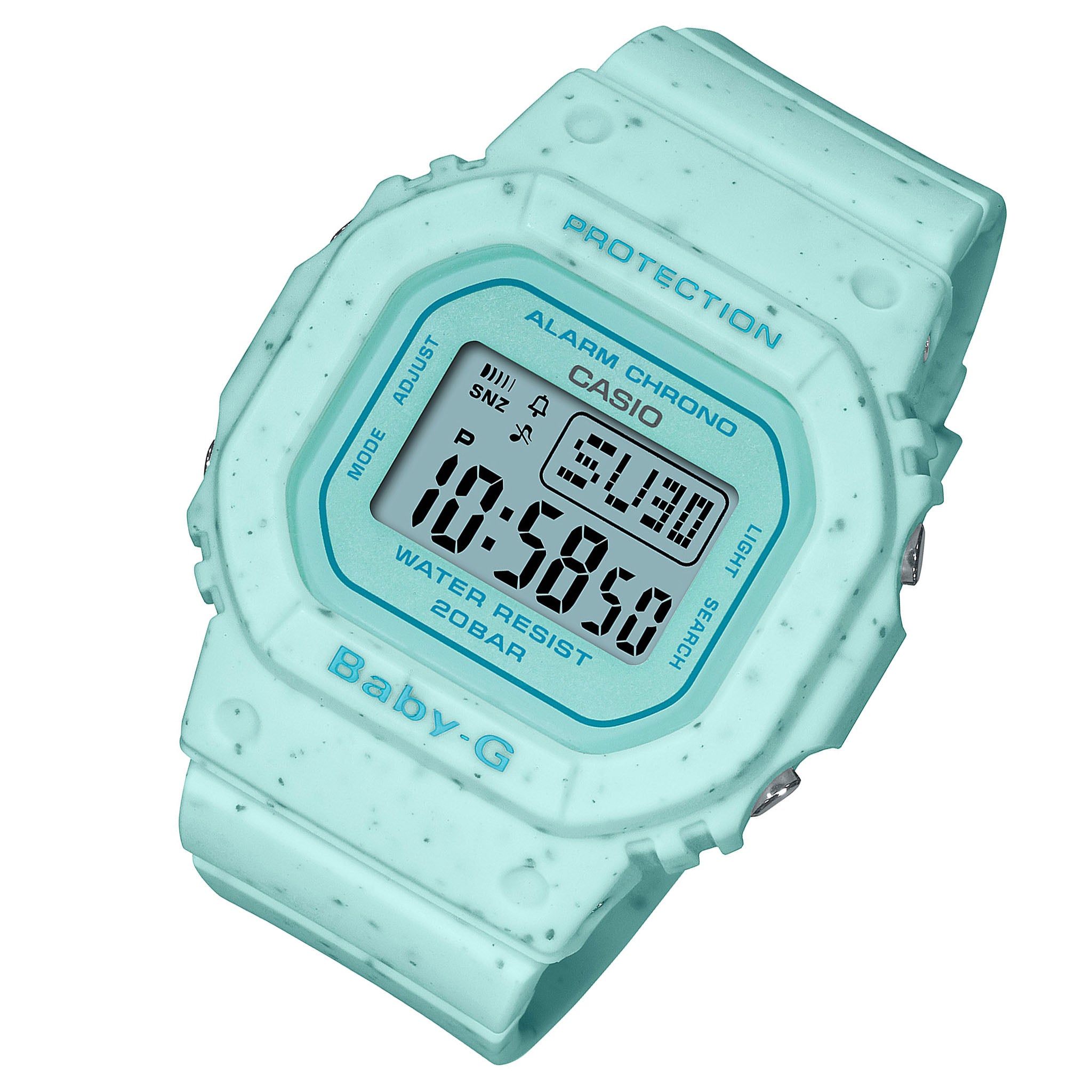 Casio BABY-G Mint Green Resin Band Digital Women's Watch - BGD560CR-2D
