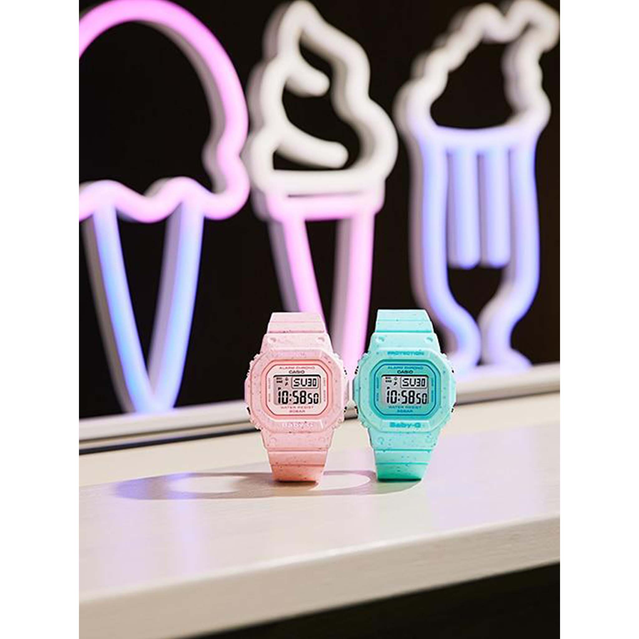 Casio BABY-G Mint Green Resin Band Digital Women's Watch - BGD560CR-2D