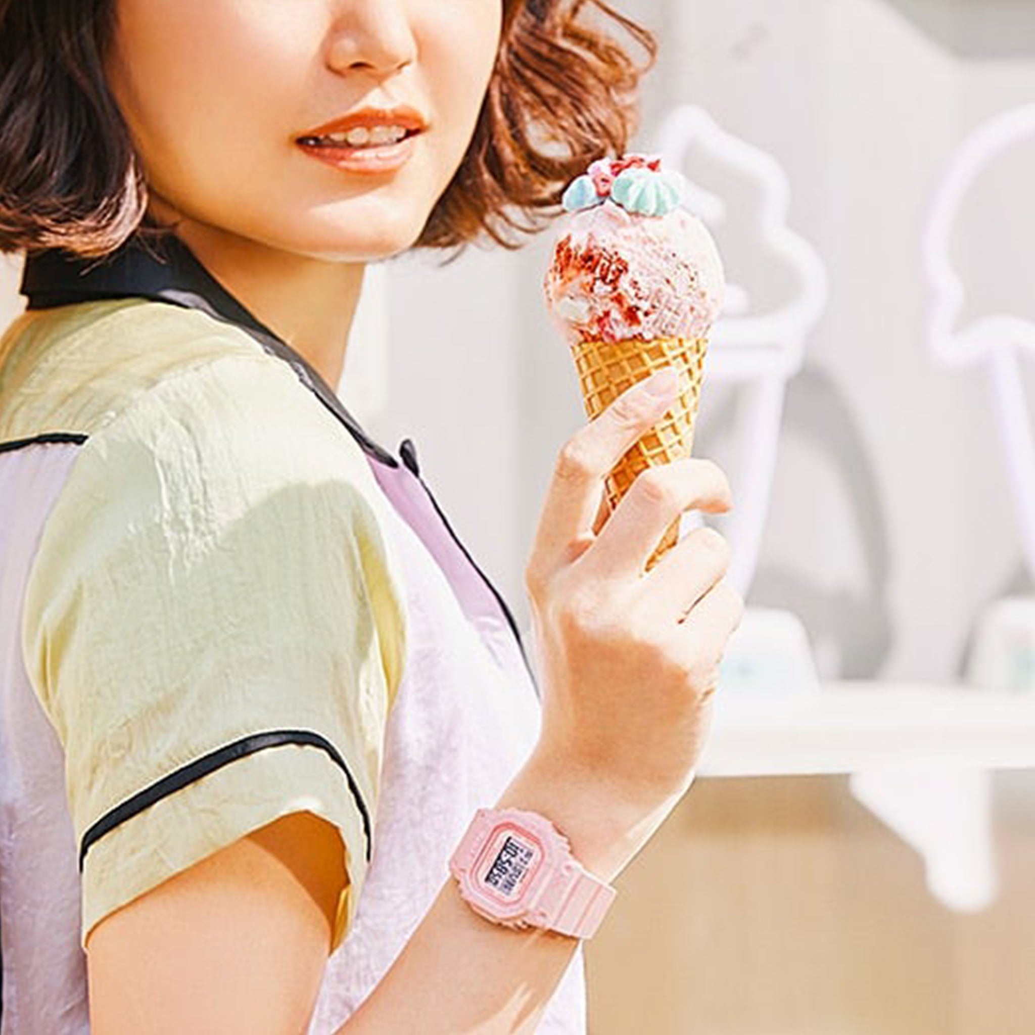 Casio BABY-G Strawberry Resin Band Digital Women's Watch - BGD560CR-4D