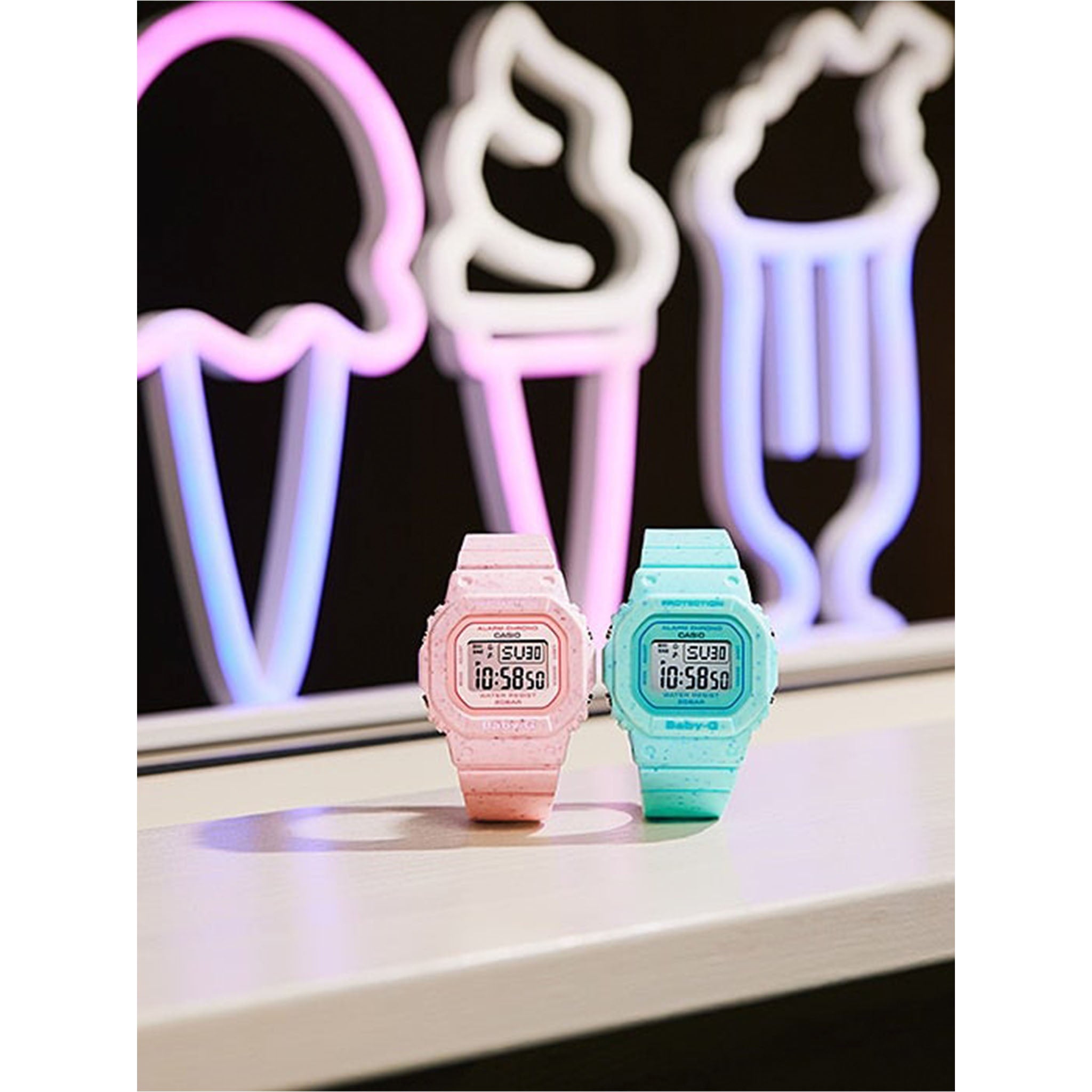 Casio BABY-G Strawberry Resin Band Digital Women's Watch - BGD560CR-4D