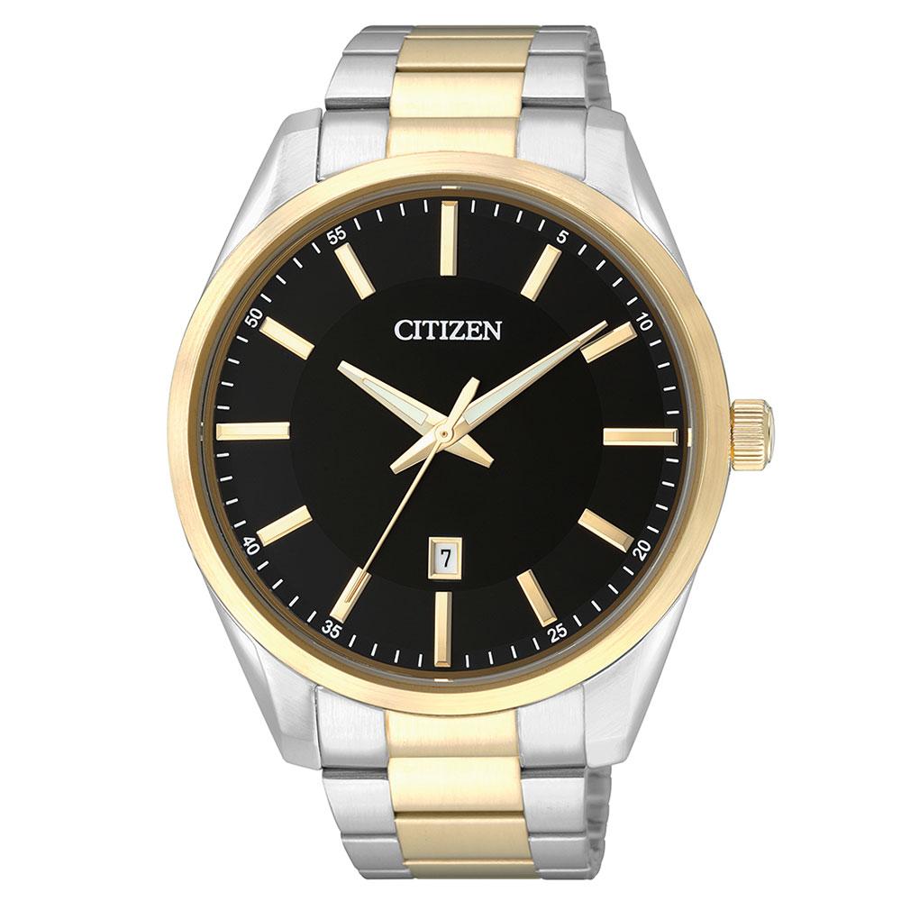 Citizen Gents Two Tone Stainless Steel Quartz Watch - BI1034-52E