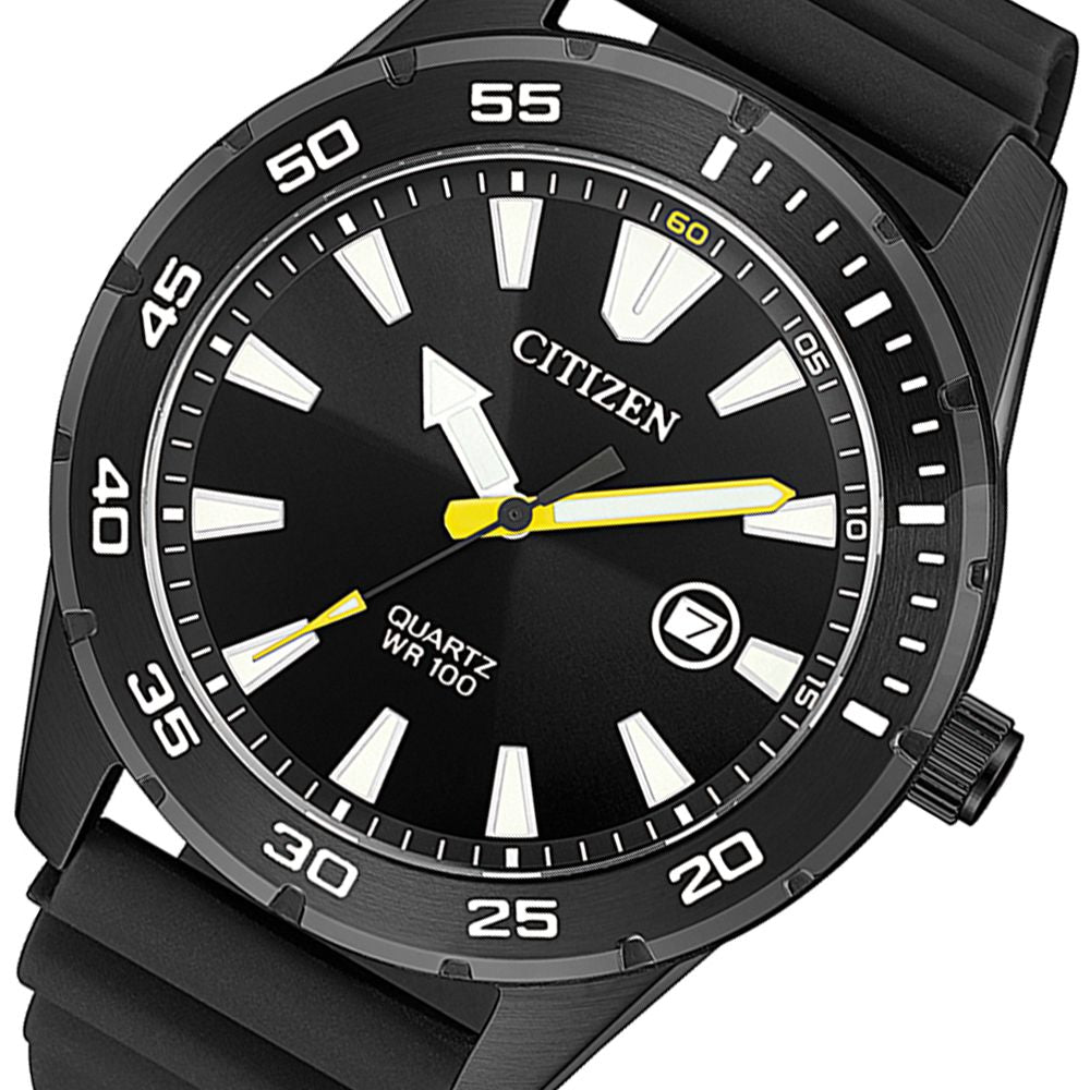 Citizen  Black Silicone Men's Watch - BI1045-13E