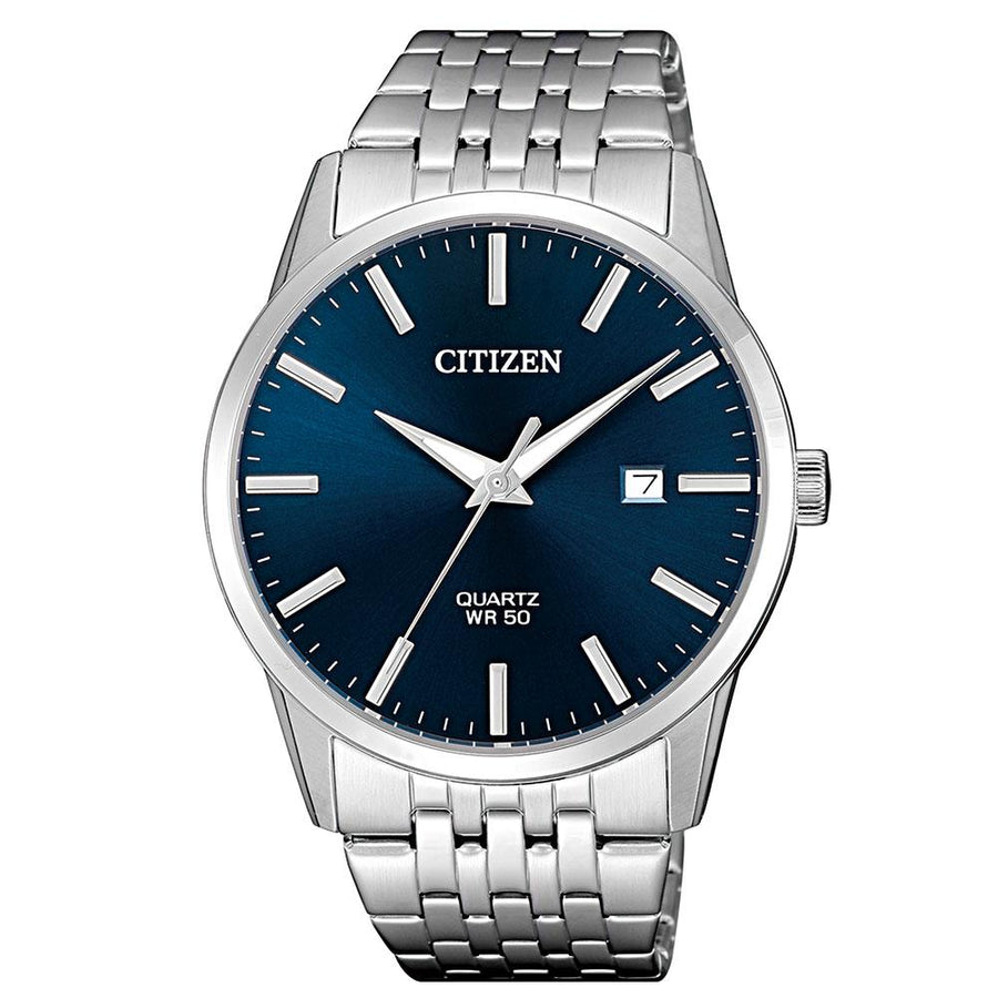 Citizen Gents White & Silver Stainless Steel Quartz Watch - BI5000-87L