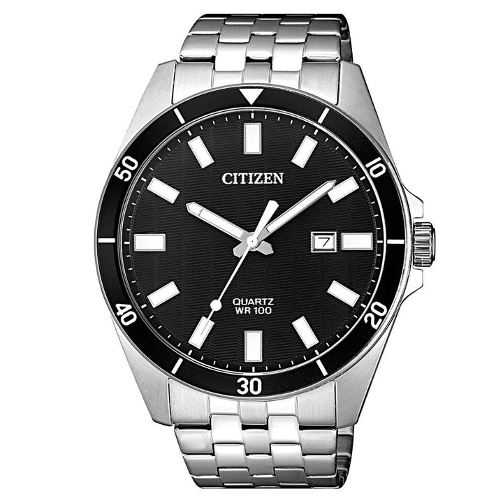 Citizen Gents White & Silver Stainless Steel Quartz Watch - BI5050-54E