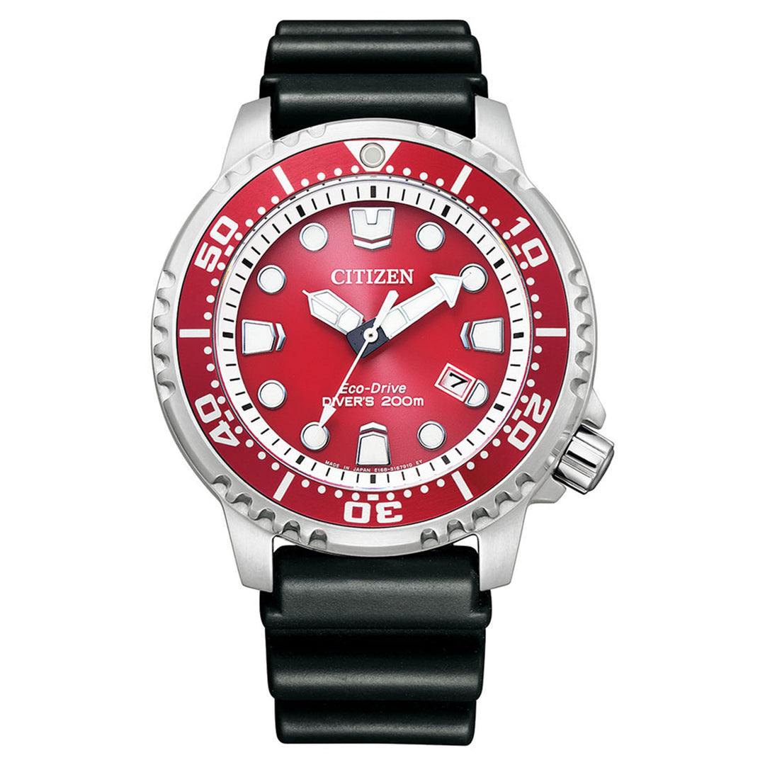 Citizen Promaster Marine Eco-Drive Red Dial Men's Watch - BN0159-15X