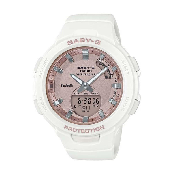 【ほぼ未使用】BABY-G STEP TRACKER ホワイト Casio Baby-G Step Tracker Analogue Digital White Gold Watch