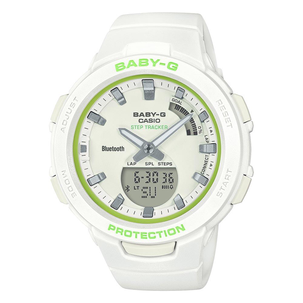 Casio Baby G Sports Step Tracker Digital Analog Ladies Watch - BSAB100SC-7A