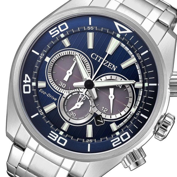 Citizen Gents Chronograph Eco-Drive Stainless Steel Men's Watch - CA4330-81L