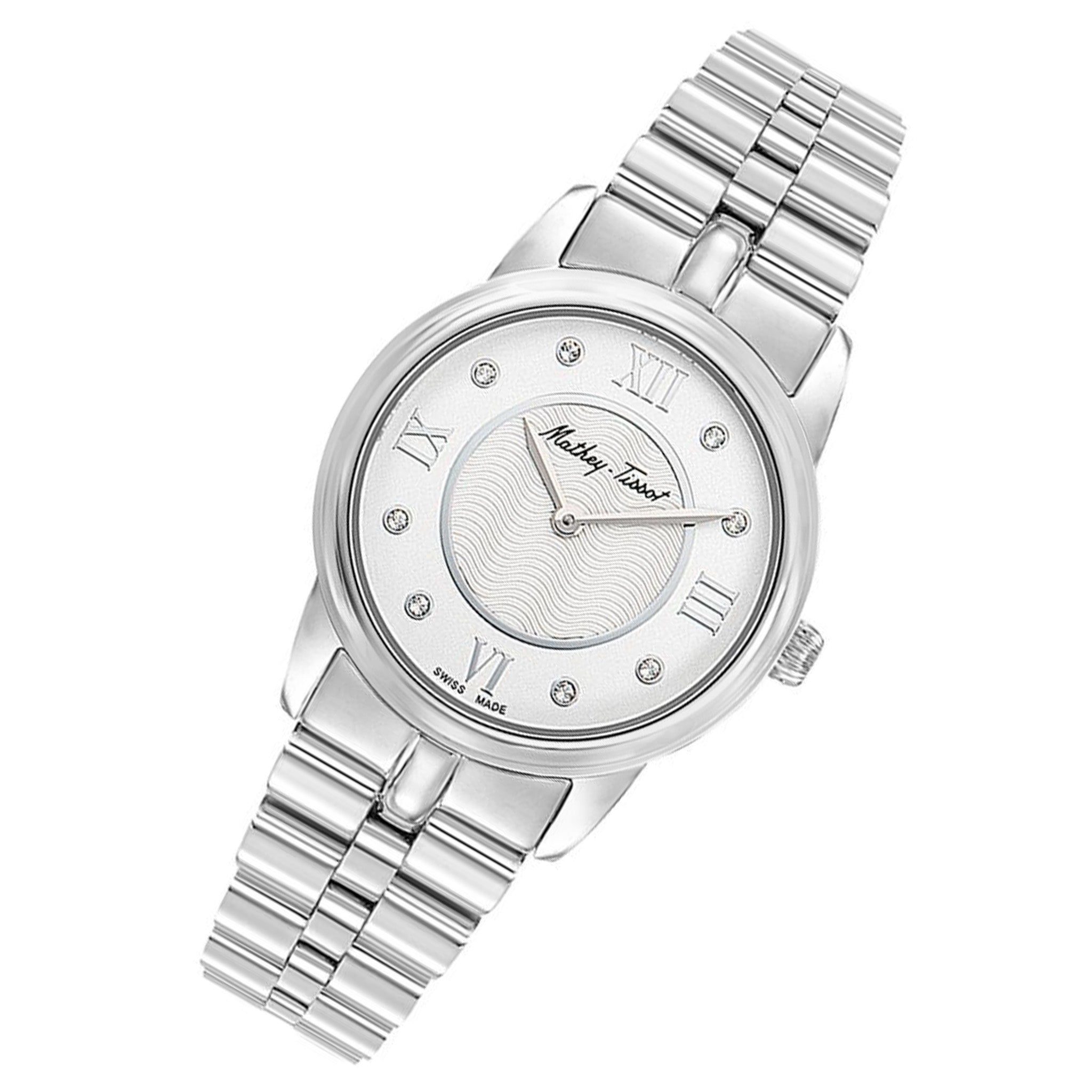 Mathey-Tissot Artemis Silver Steel White Dial Swiss Made Women's Watch - D1086AI