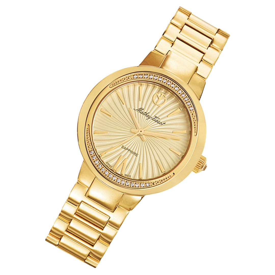 Mathey-Tissot Lucrezia Gold Steel Swiss Made Women's Watch - D3082PDI
