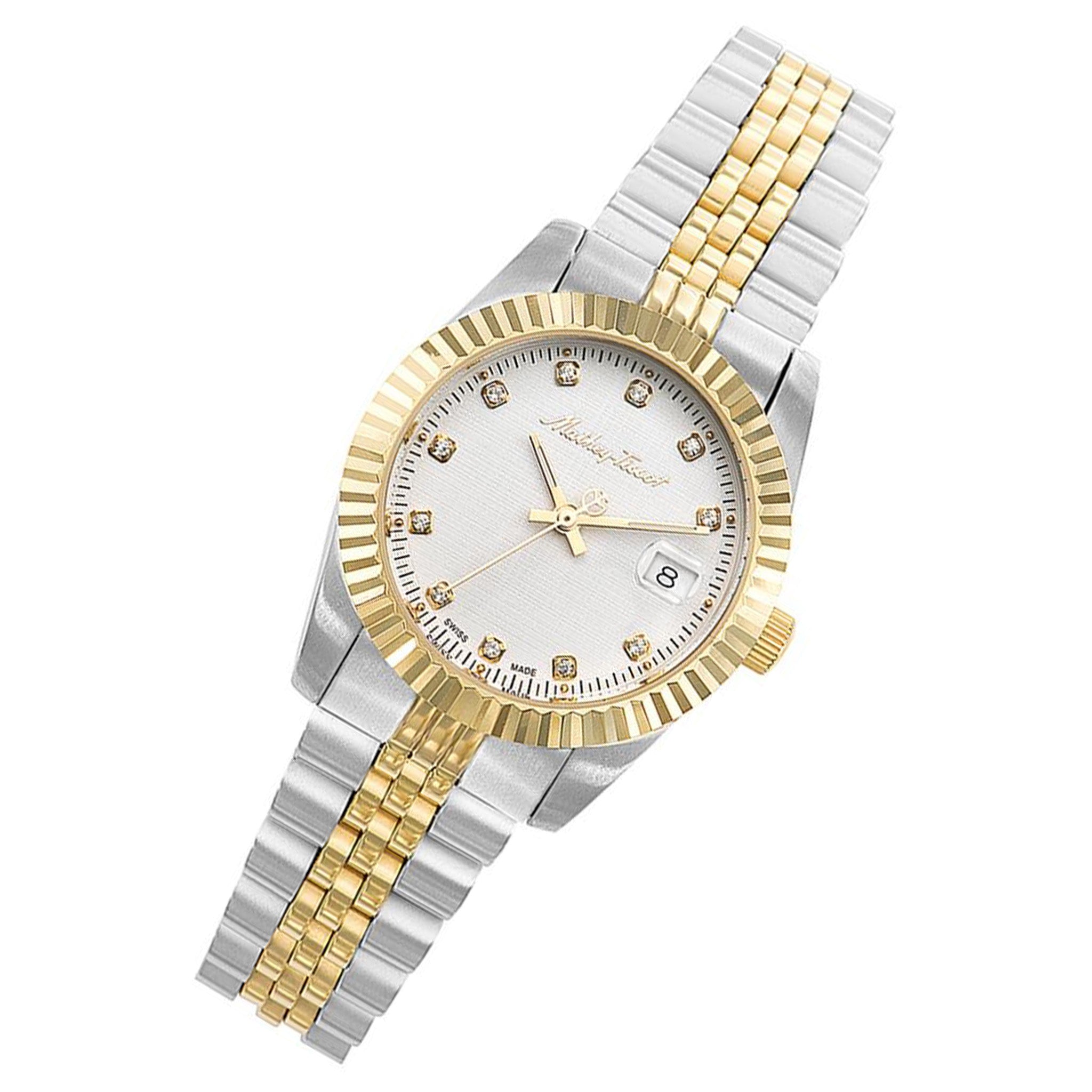 Mathey-Tissot Mathy III Stainless Steel White Dial Swiss Made Women's Watch - D810BI