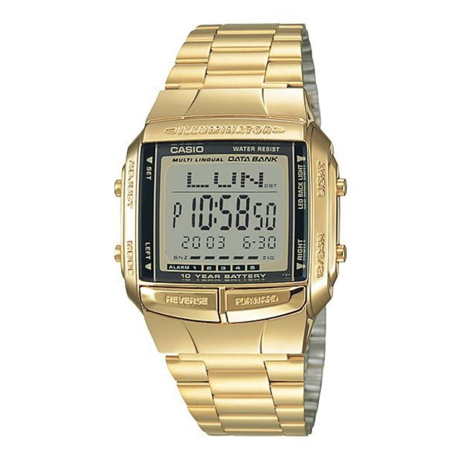 Casio Classic Gold Data Bank Illuminator Watch - DB360G-9