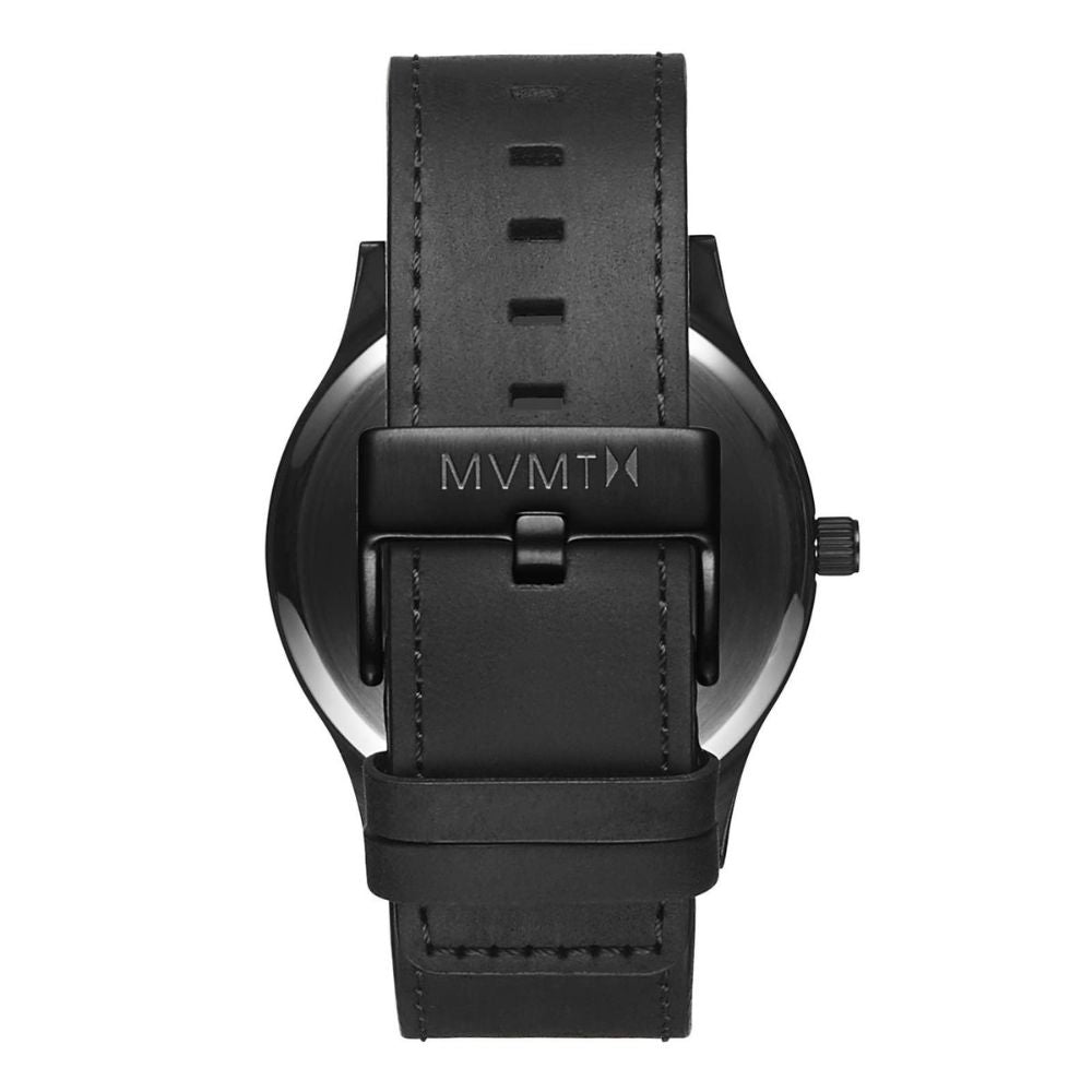MVMT Classic Black Leather Men's Watch - DMM01BBRGL