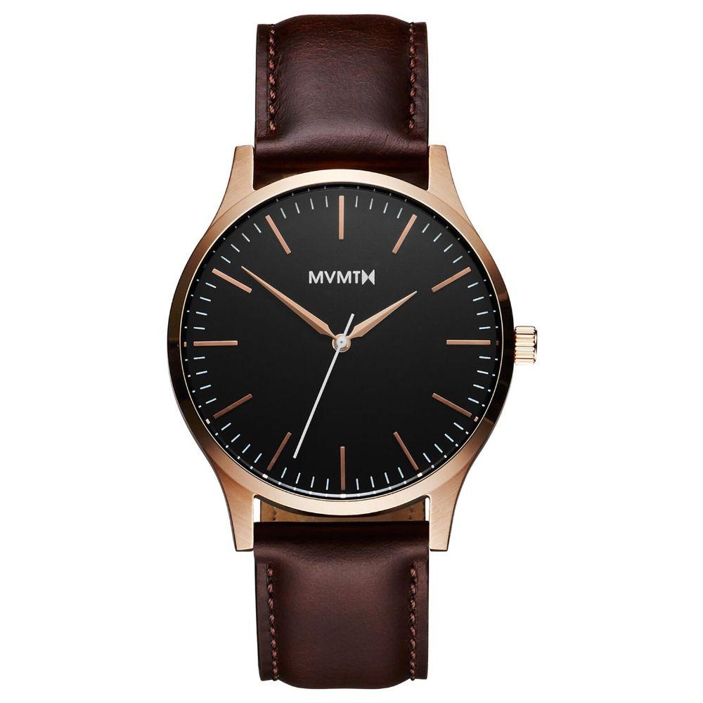 MVMT 40 Series Brown Leather Men's Slim Watch - DMT01BLBR