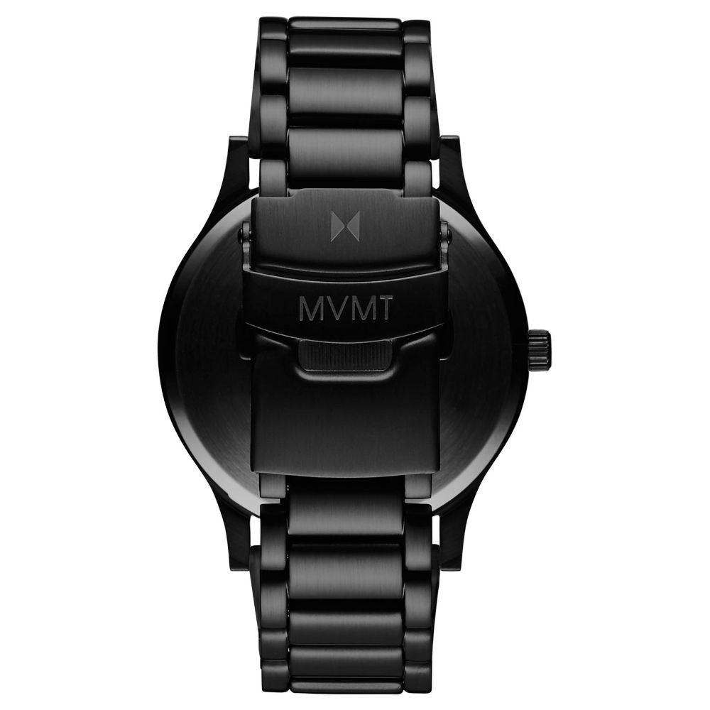MVMT 40 Series Black Steel Men's Slim Watch - DMT01BL