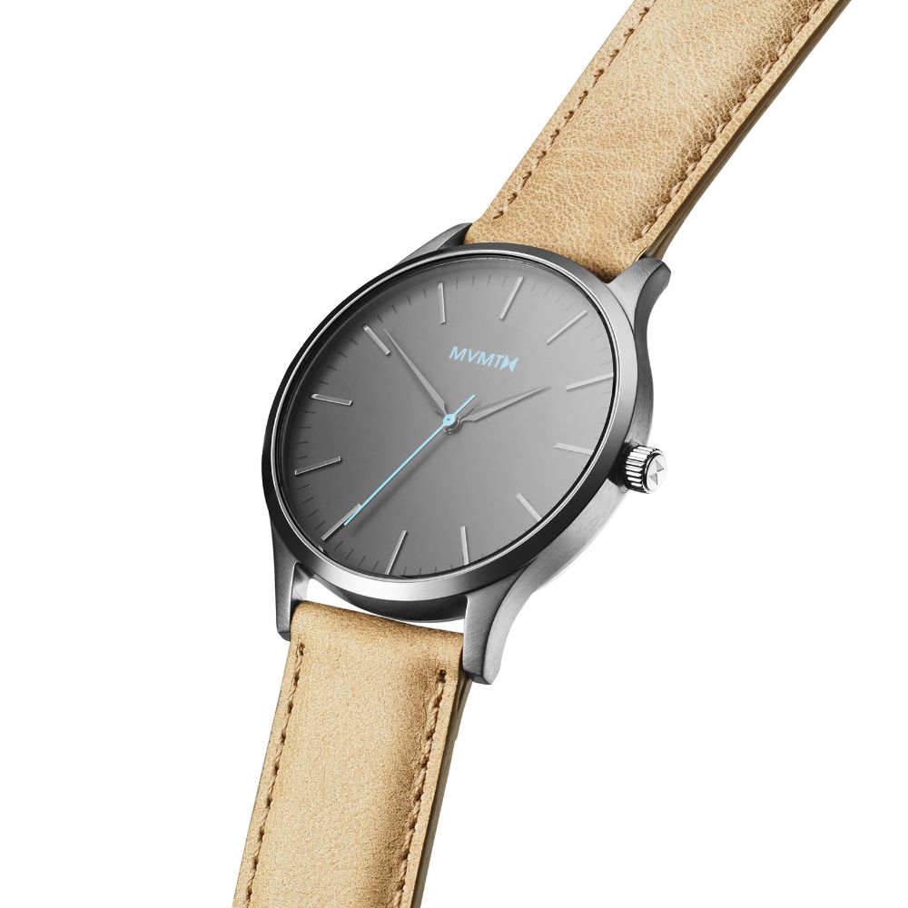 MVMT 40 Series Sandstone Leather Men's Slim Watch -DMT01GML