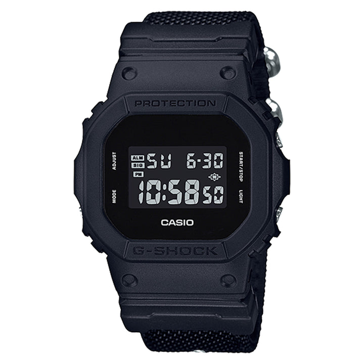 Casio G-SHOCK Black Fabric Digital Men's Watch - DW5600BBN-1D