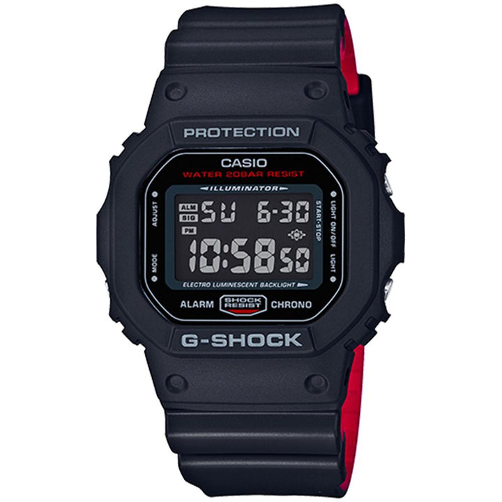 G-SHOCK Black x Red  Heritage Color Series Men's Watch - DW5600HR-1A
