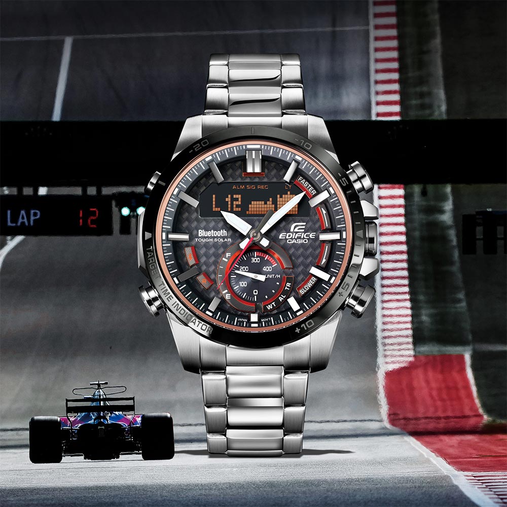 Casio Edifice Digital Chrono Series Men's Sport Watch - ECB800DB-1A