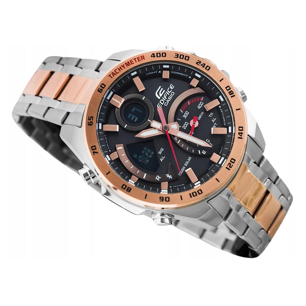 Casio Edifice Two-Tone Digital Chrono Series Men's Sport Watch - ECB900DC-1A