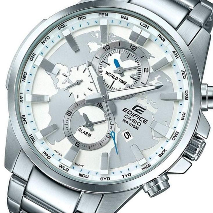 Casio Edifice Men's Stainless Steel World Time Chrono Watch - EFR303D-7A