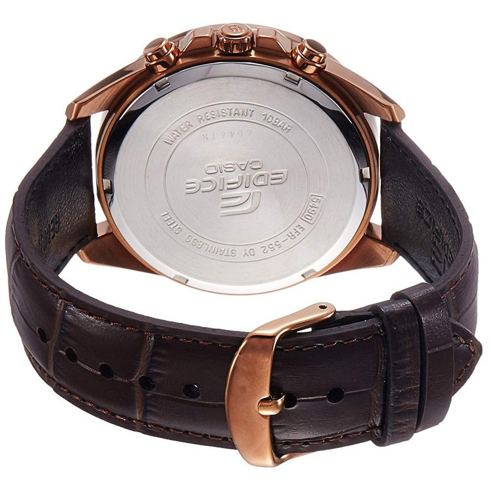 Casio Edifice Retrograde Leather Men's Chrono Watch - EFR552GL-2A